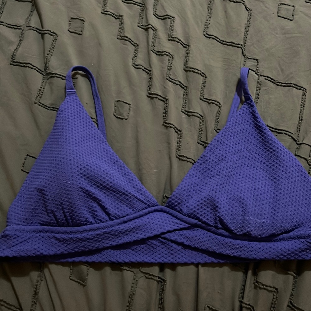 XXL aerie blue bikini top